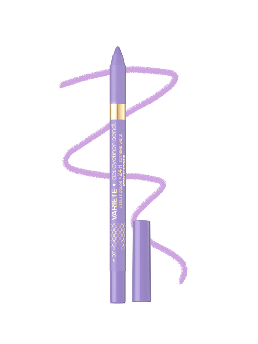 Eveline Cosmetics Variete Long Lasting Gel Eyeliner Pencil - Lavender 07- 1.3 g