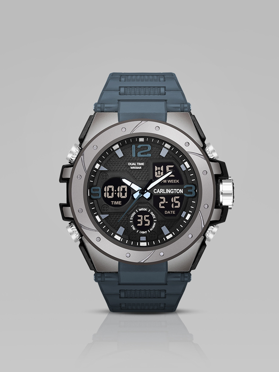 CARLINGTON Men Analogue and Digital Multi Function Watch Endurance 9105 Teal_2