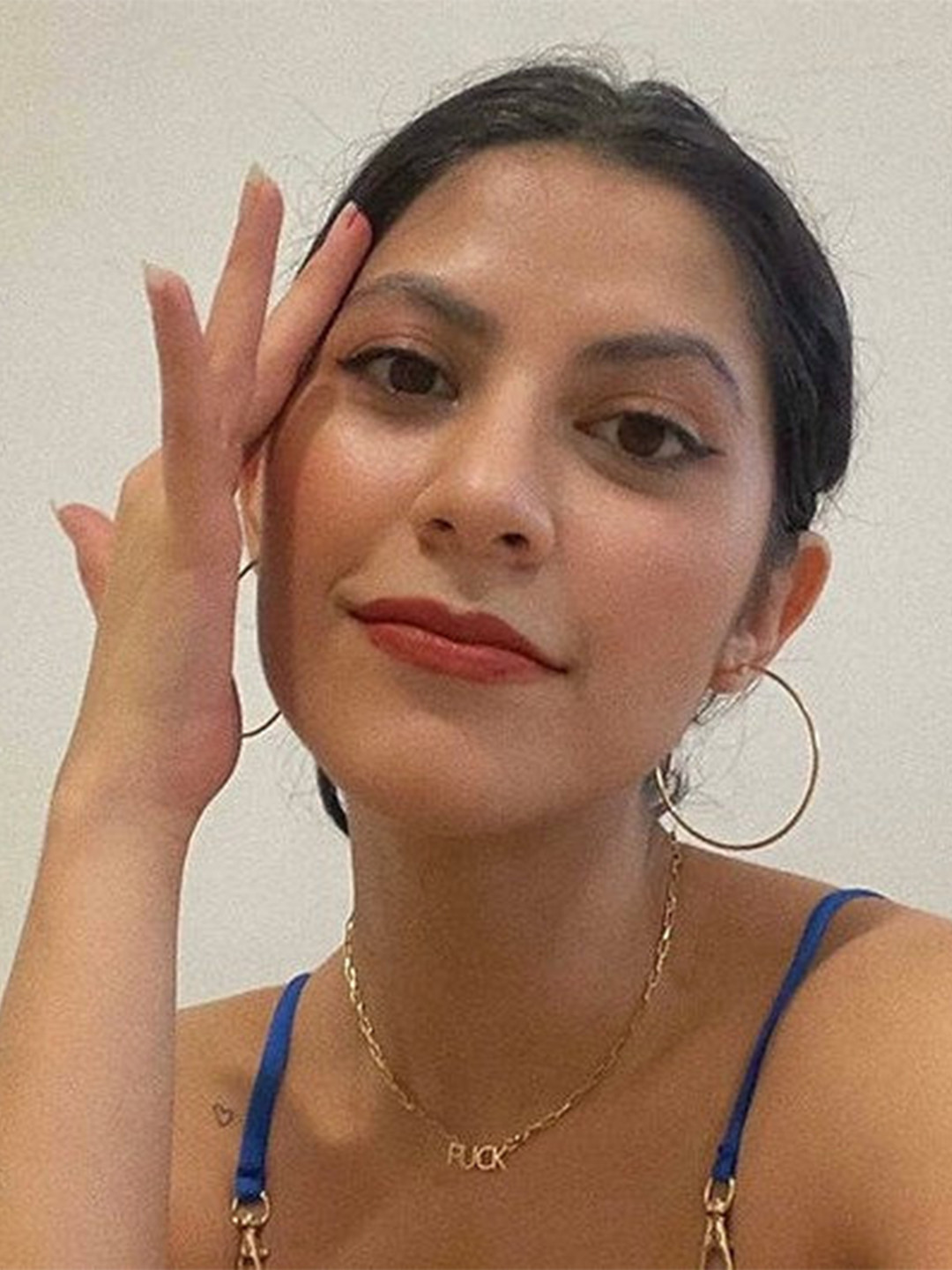 Anushka Jain Jewellery 925 Sterling Silver Gold-Plated CZ-Studded Roll Up Hoop Earrings