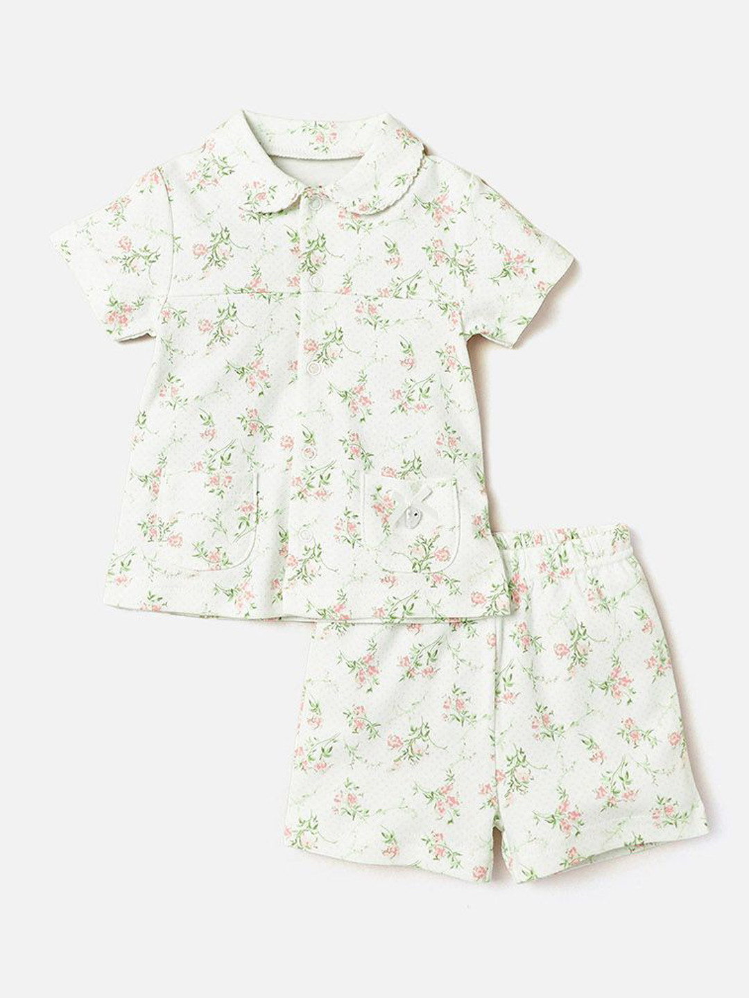 Giggles by Babyshop Girls Printed Pure Cotton Night Suits