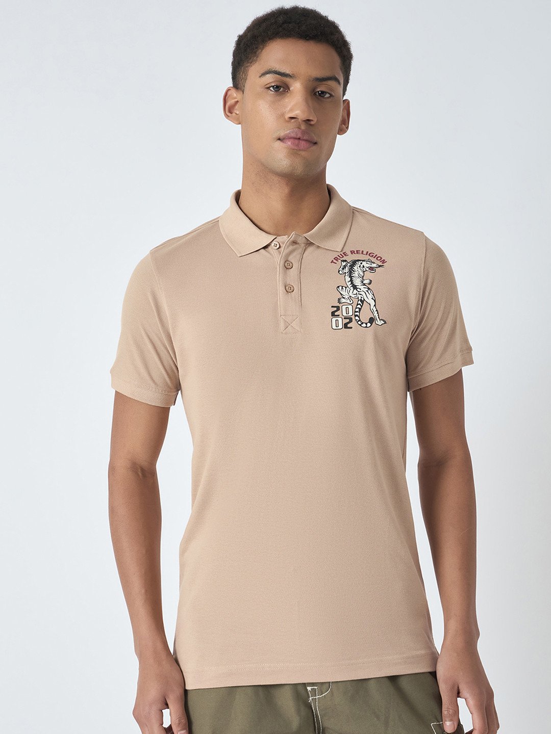 True Religion Men Polo Collar T-shirt