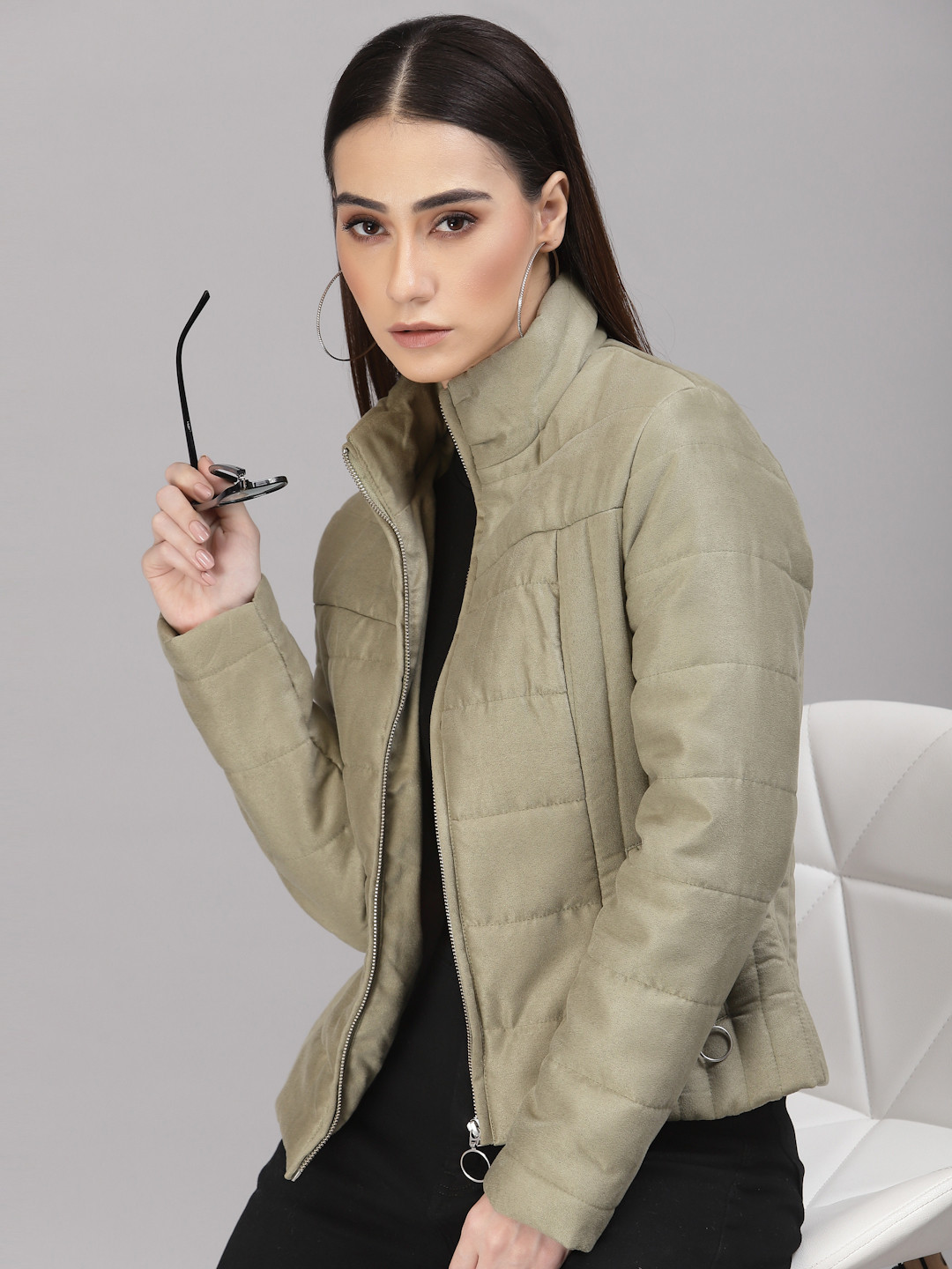 Gipsy Women Camouflage Synthetic Padded Jacket