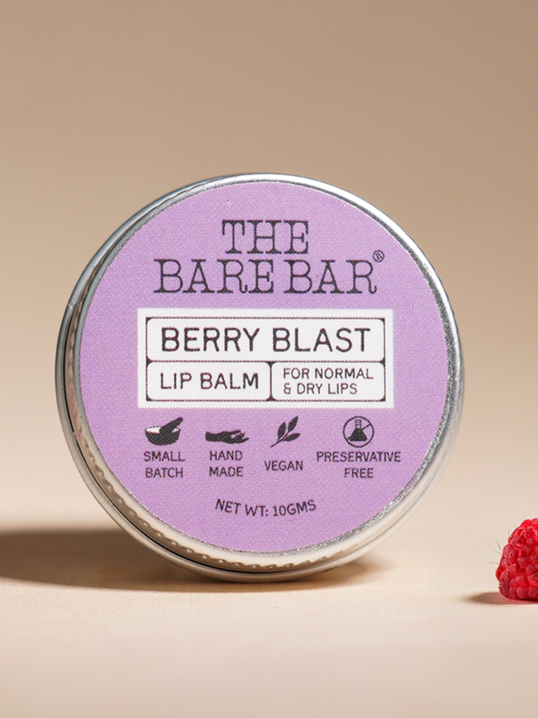 The Bare Bar Berry Blast Lip Balm - 10 g