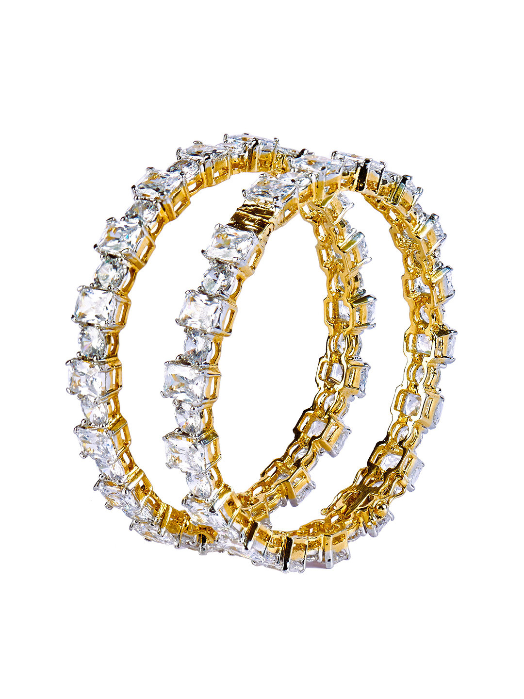 vivinia BY VIDHI MEHRA Gold Plated Womens Artificial Stones Pair of Bangles