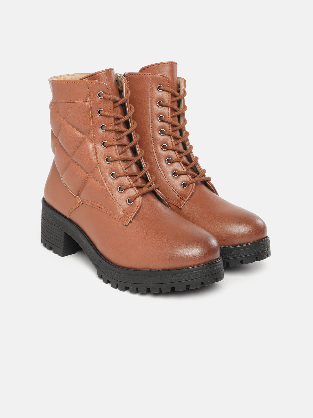 Allen Solly Women Mid-Top Textured Regular Boots
