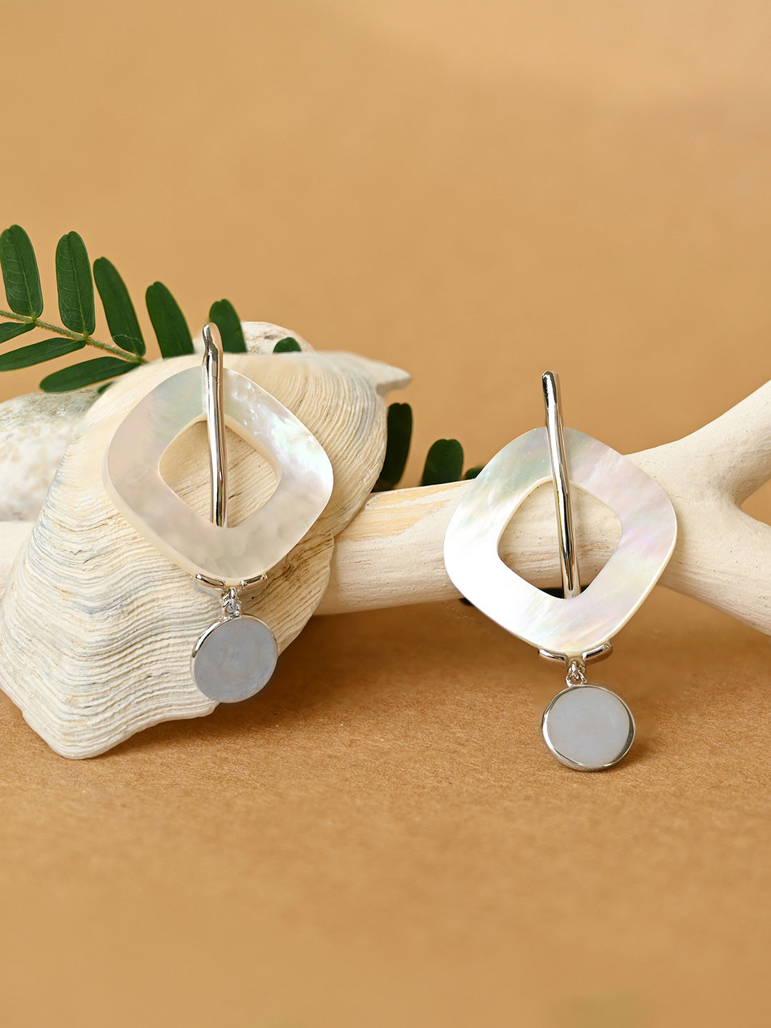 TOUCH925 925 Silver Sleek Statement Drop Earrings