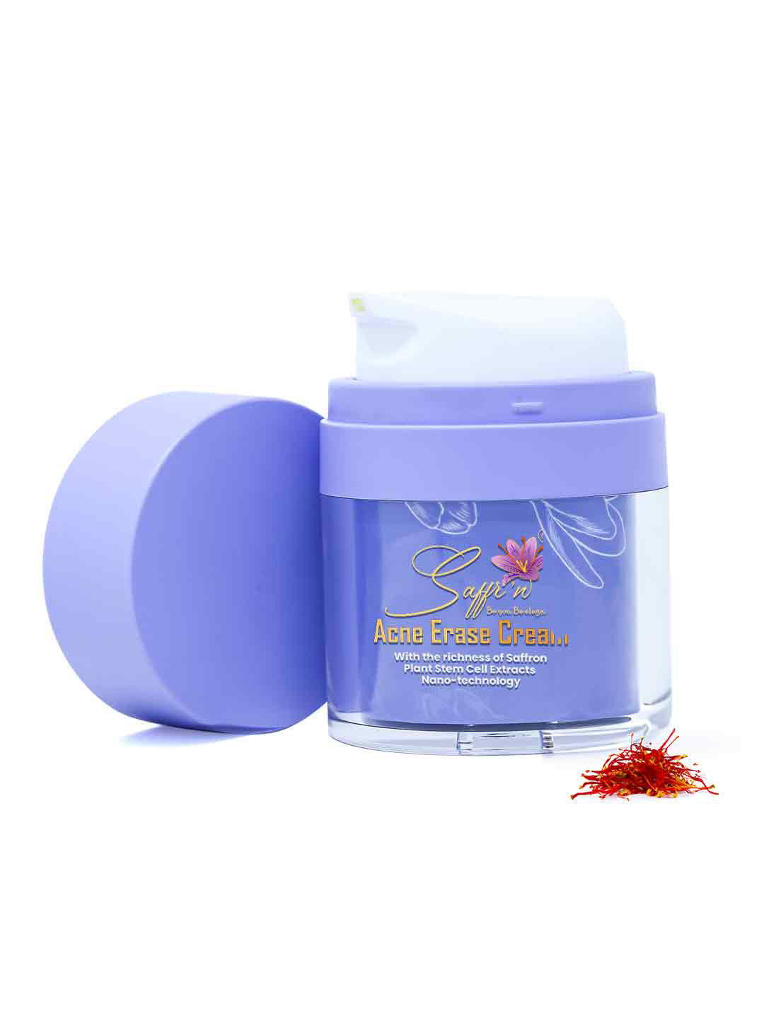 Saffr'n Acne Erase Cream With Saffron, Stem Cells & Nano Tech - 50 ml