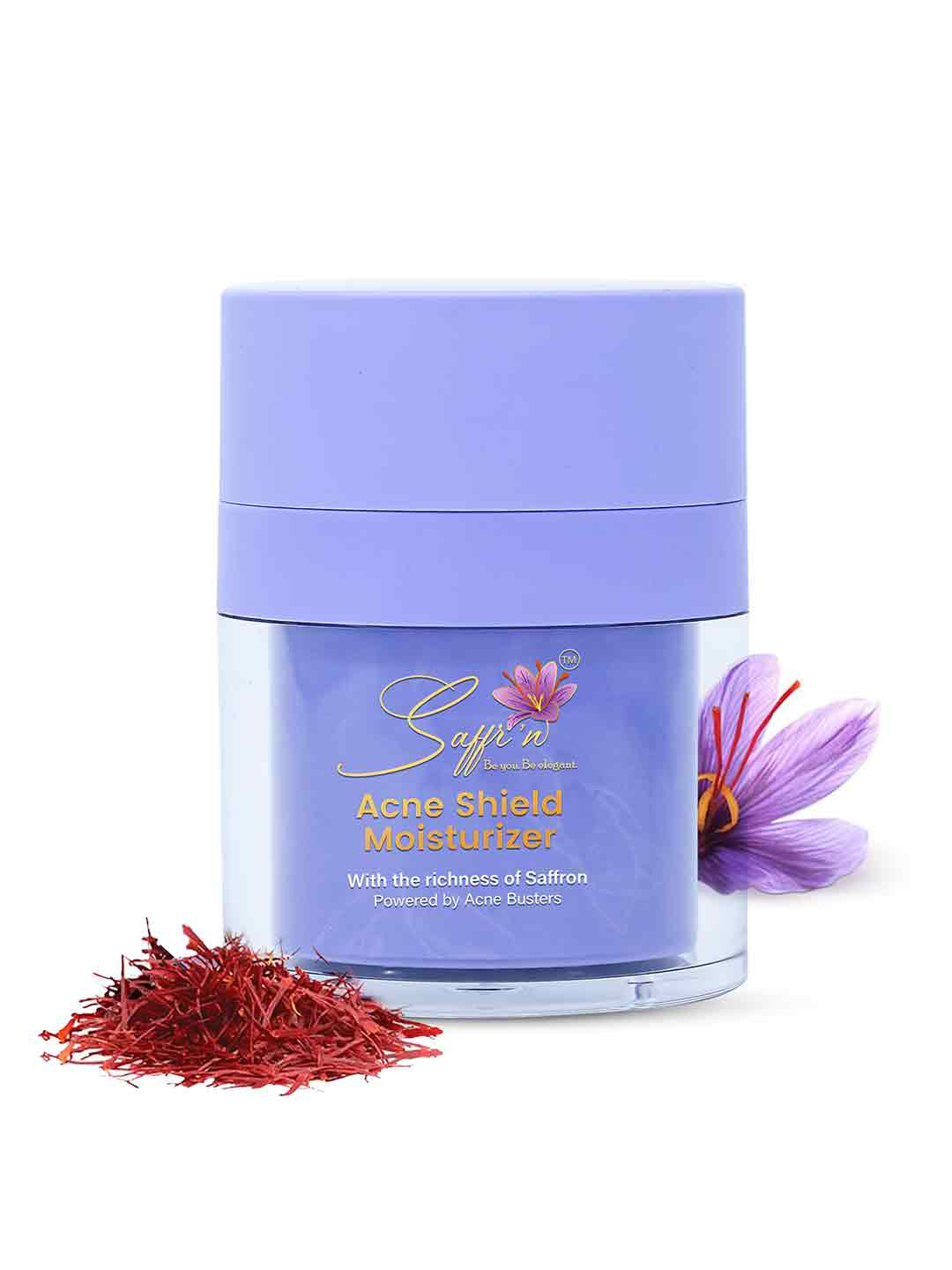 Saffr'n Acne Shield Moisturizer With Saffron - 50 ml