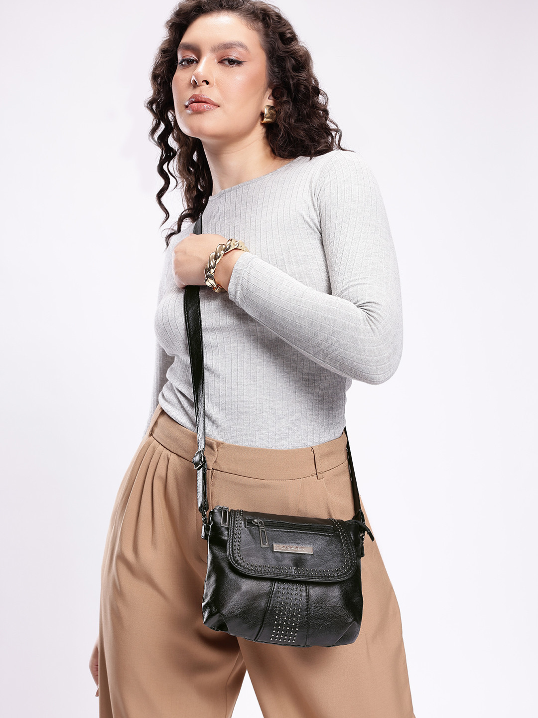Mast & Harbour Studded Sling Bag