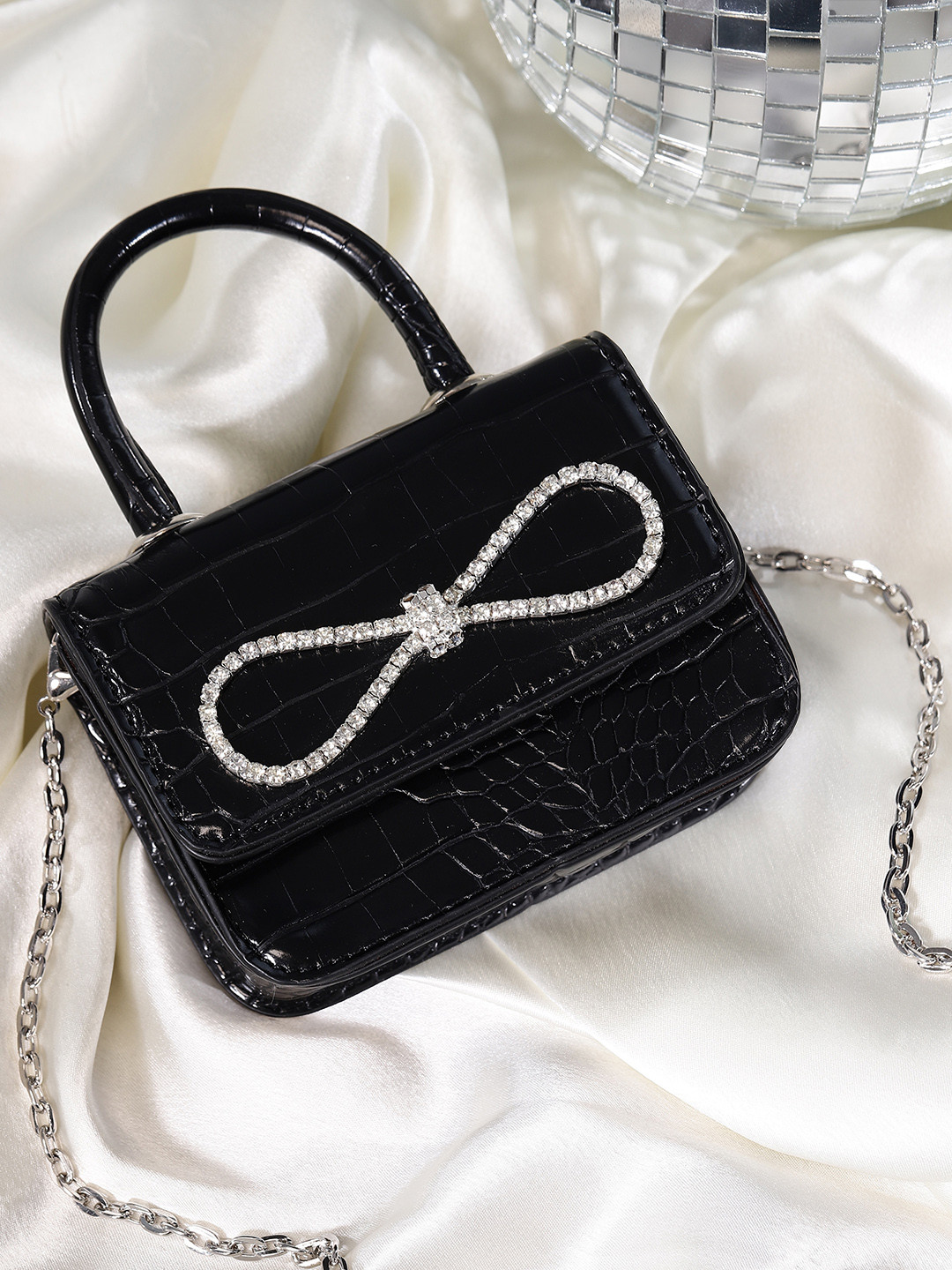 DressBerry Miniature Animal Textured Satchel