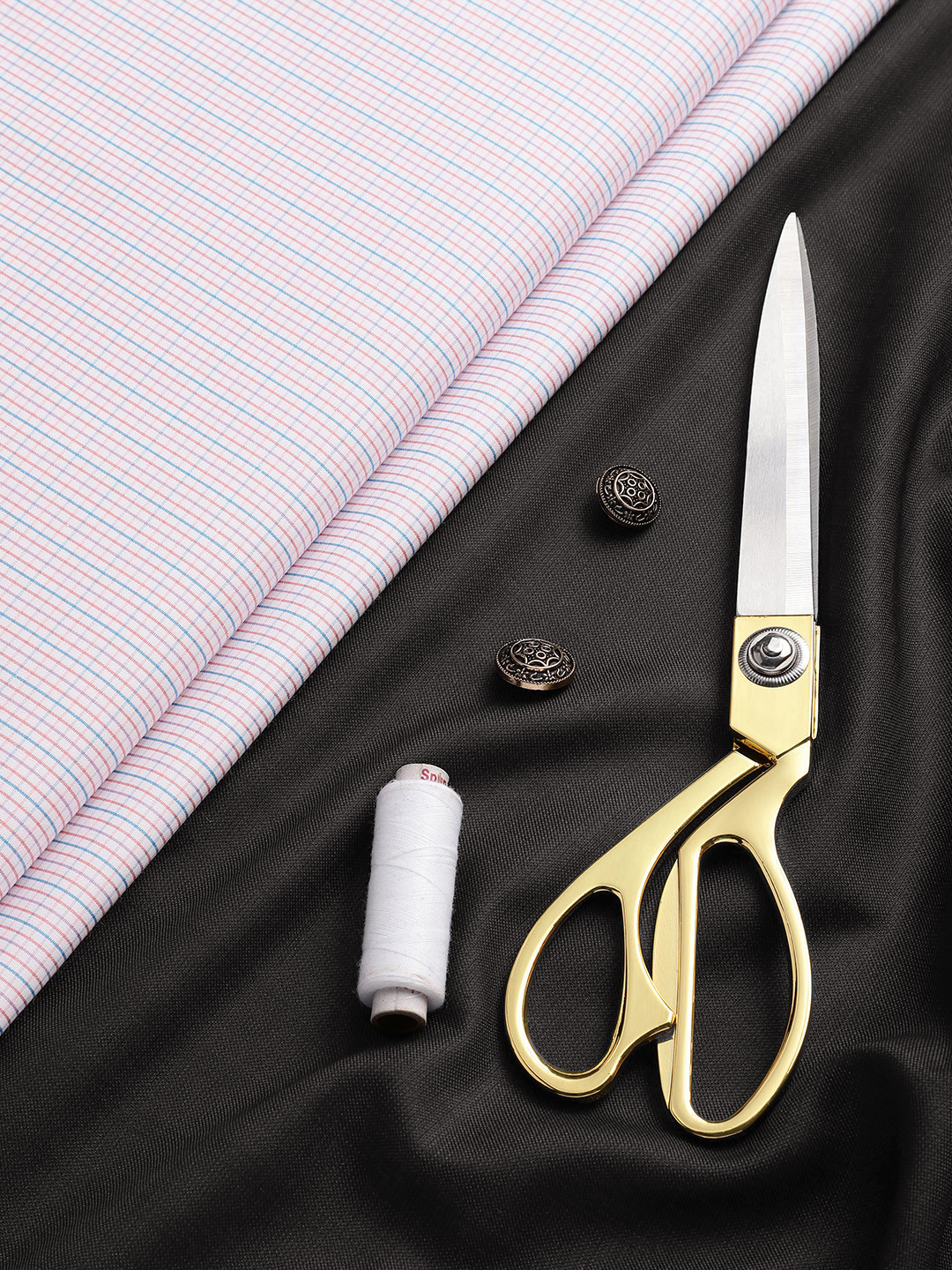 Raymond Men Checked Shirt and Trousers Clothing Fabric