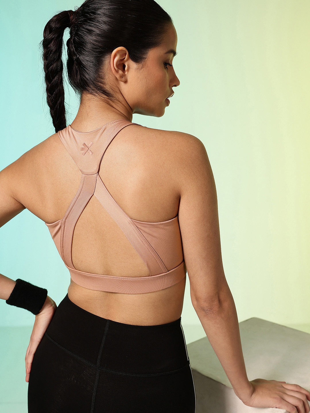 HRX by Hrithik Roshan Active Goddess Rapid-Dry Padded Training Bra HR_SS25_W_BA_KT125_03_A