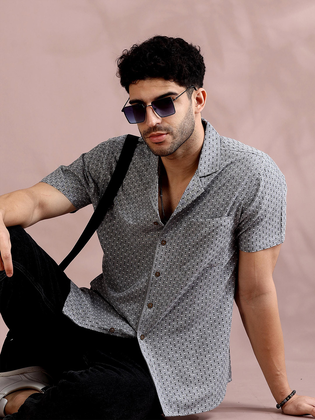 FILORI STUDIO Men Woven Design Casual Shirt