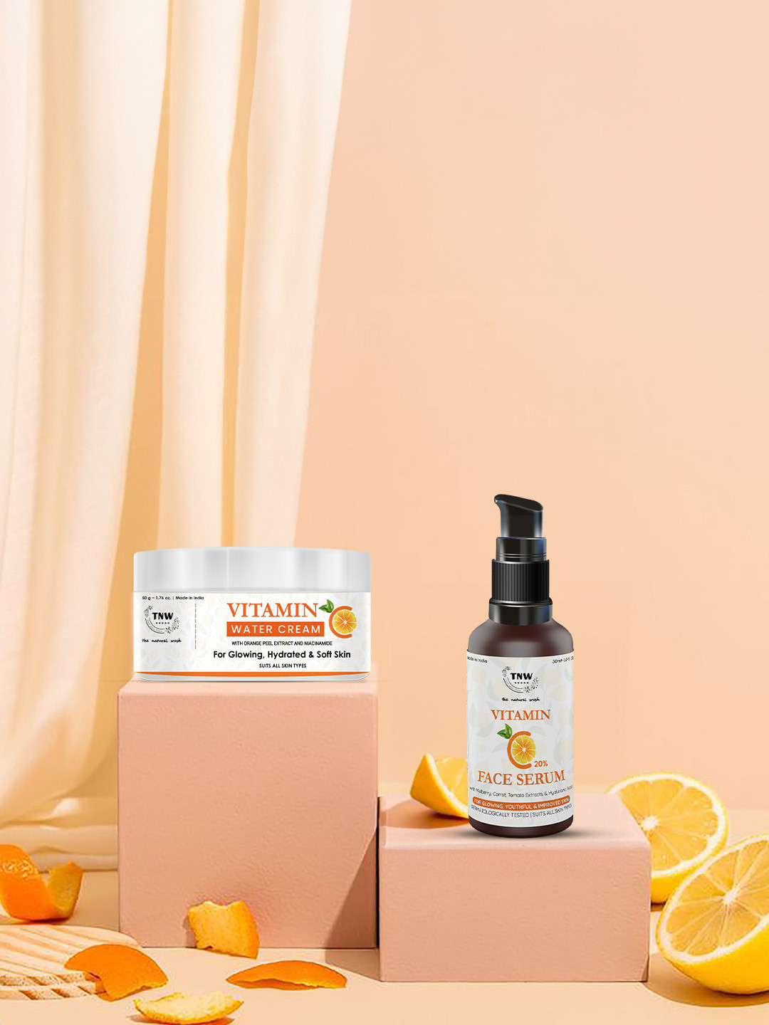 TNW the natural wash Vitamin C Face Care Duo - Water Cream 50g + Face Serum 30ml