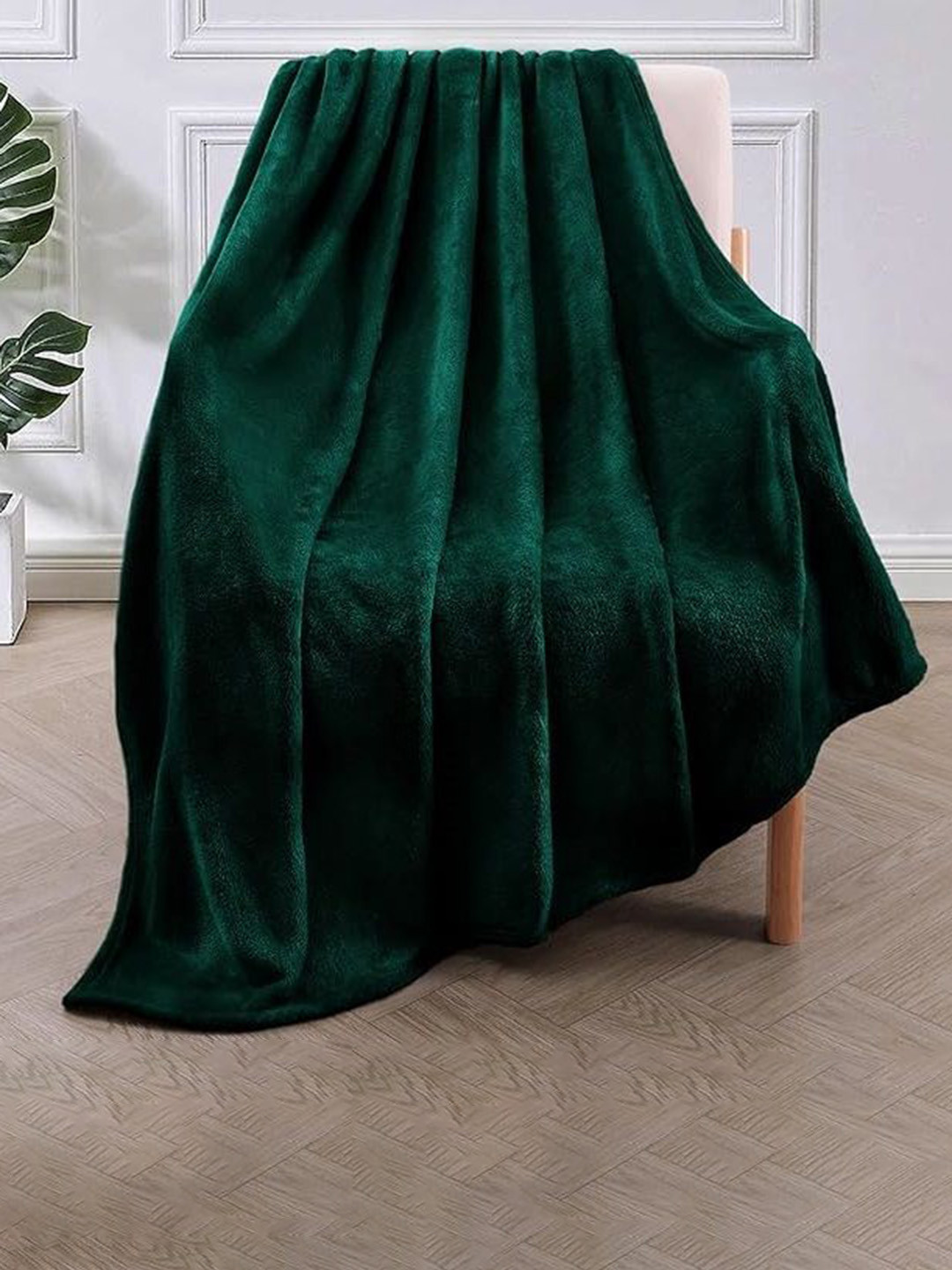 MORADO Green 300 GSM Single Bed Blanket