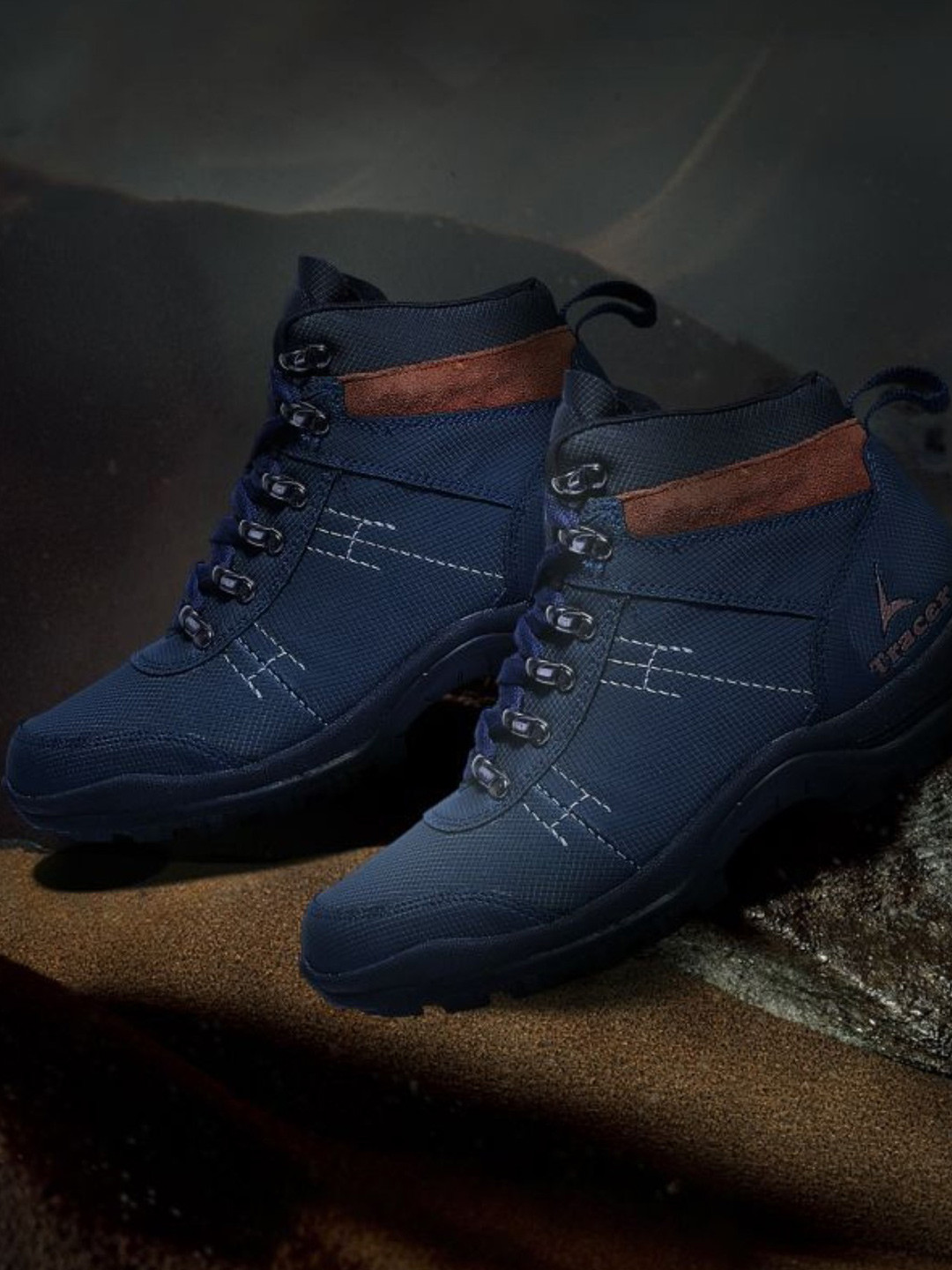 TRACER Men Round Toe Lace-Up Trekking Shoes