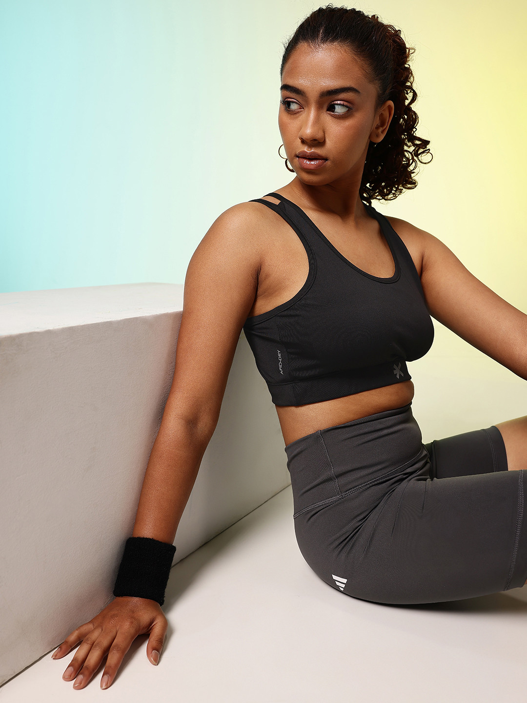 HRX by Hrithik Roshan Lightly Padded Rapid-Dry Running Bra HR_SS25_W_BA_KR001_03_A