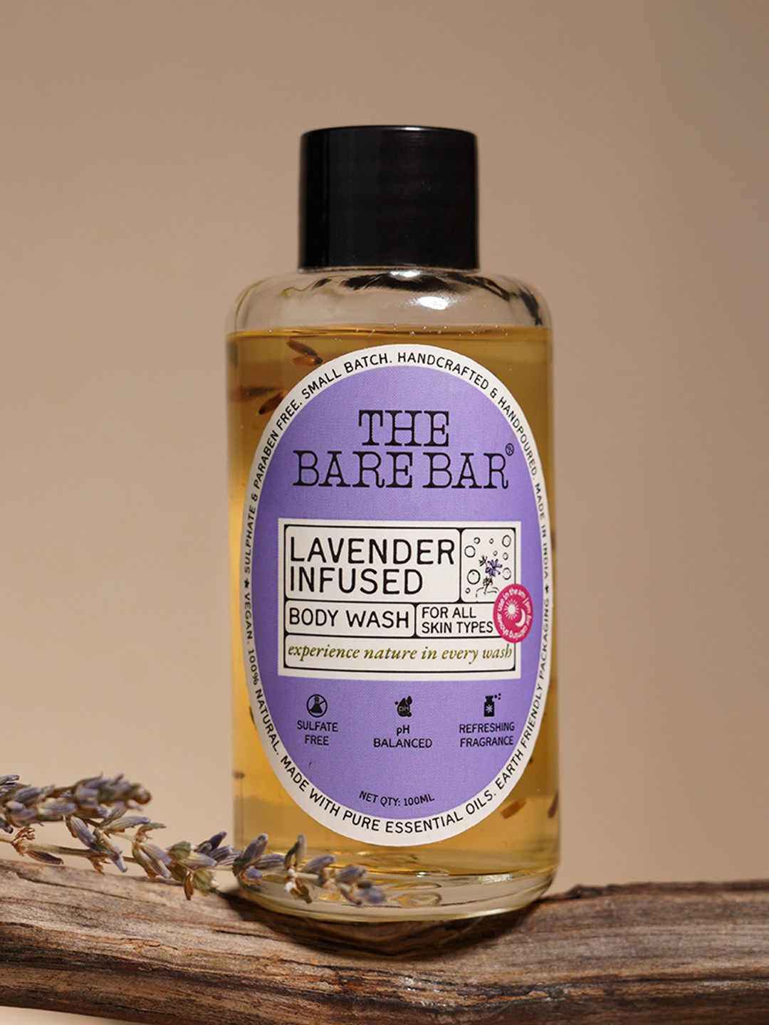 The Bare Bar Lavender Infused Body Wash - 100 ml