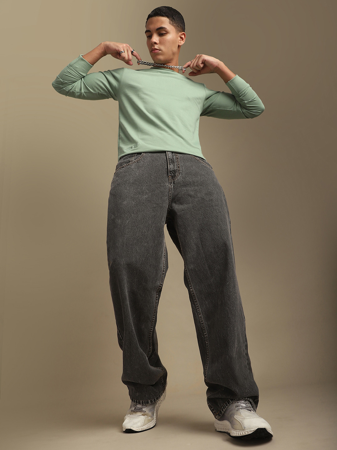 DILLINGER Men Loose Relaxed Fit Baggy Jeans