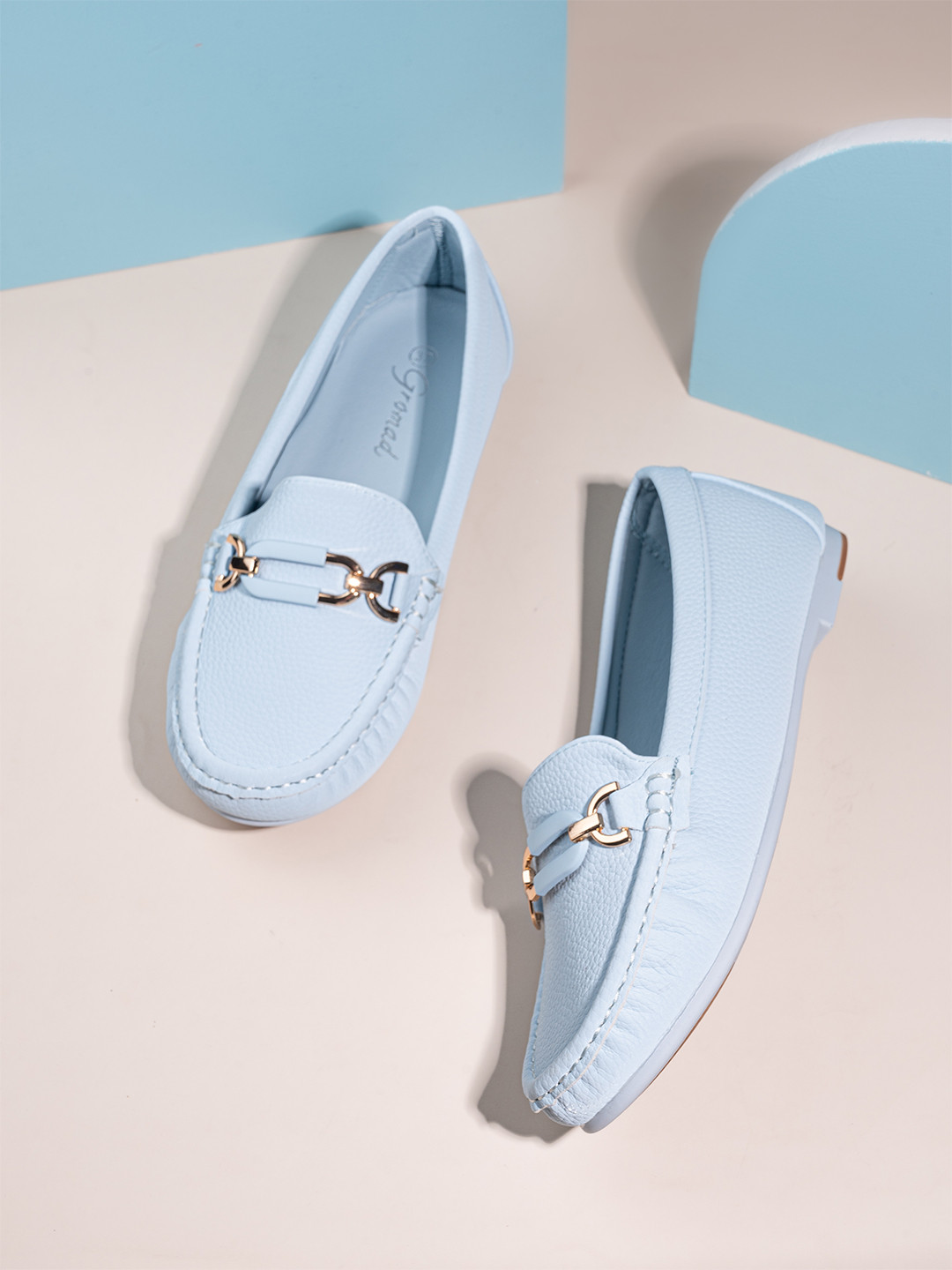 BRISKERS Women Gromad Lofty Luxe Round Toe Comfort Insole Lightweight Loafers