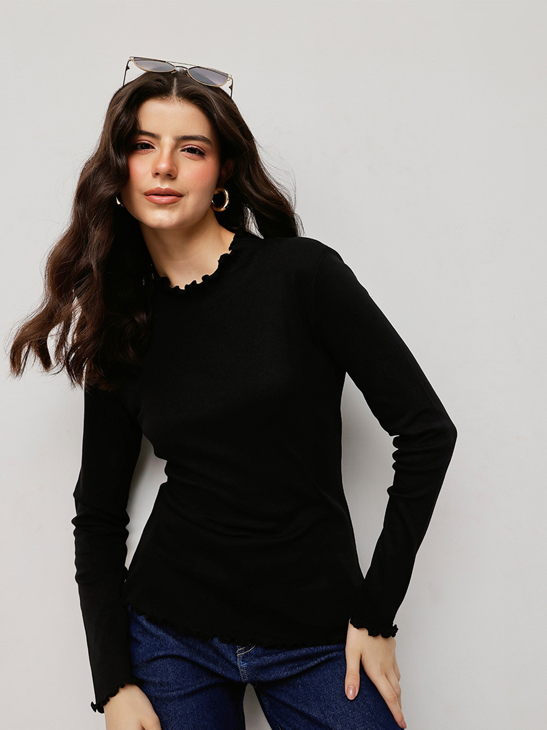 Espresso Women Polo Collar Pockets T-shirt