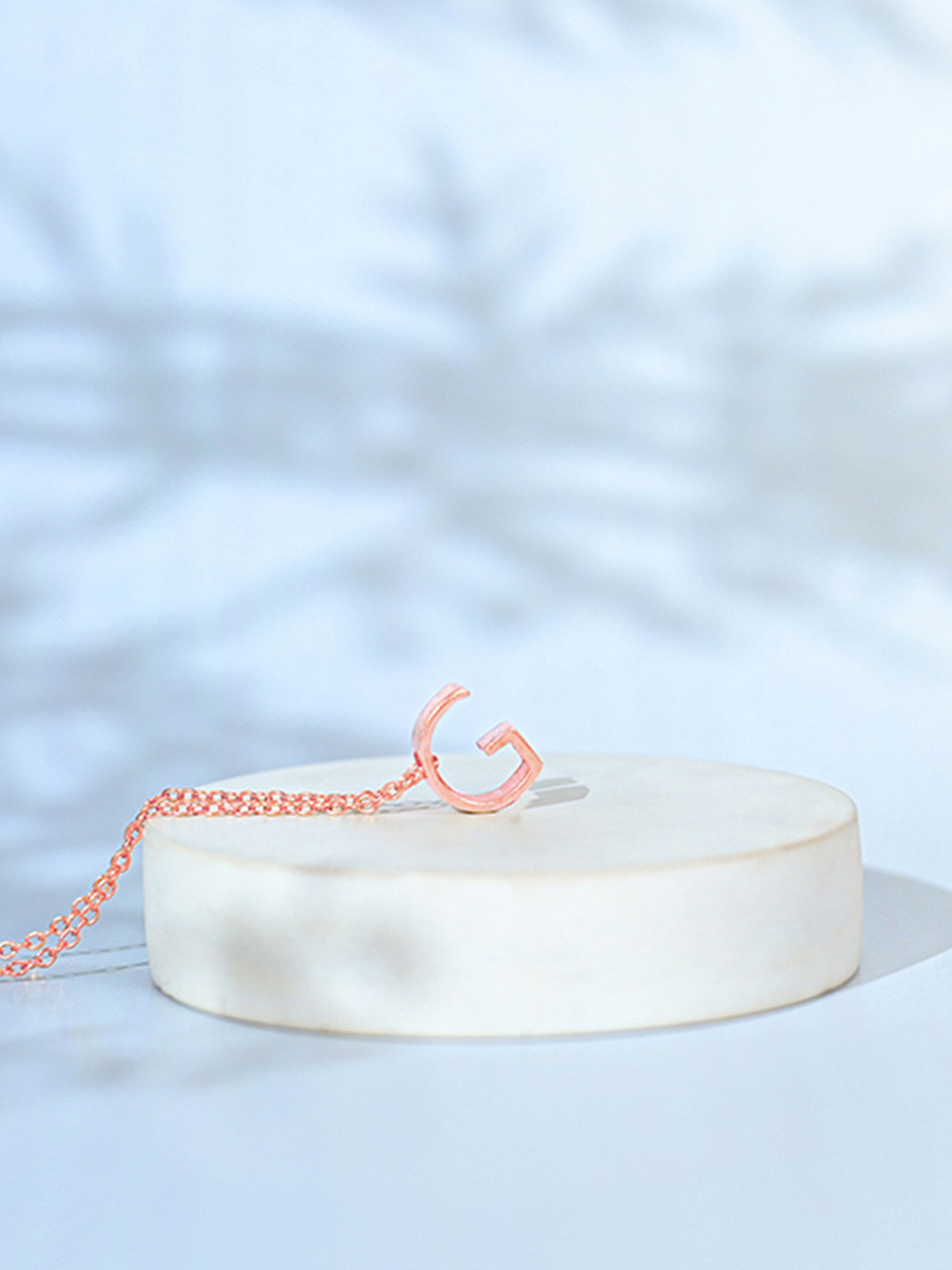 TOUCH925 Pure Silver G Initial Chain