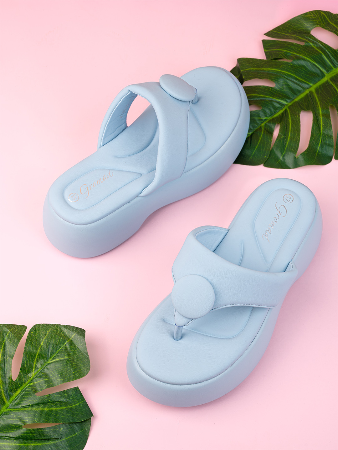 BRISKERS Gromad Cozy Corner Open Toe Platform Heels