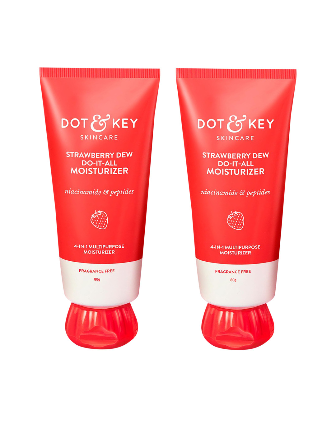 DOT & KEY Set of 2 Strawberry Dew Do-It-All Moisturizer - 80 g each
