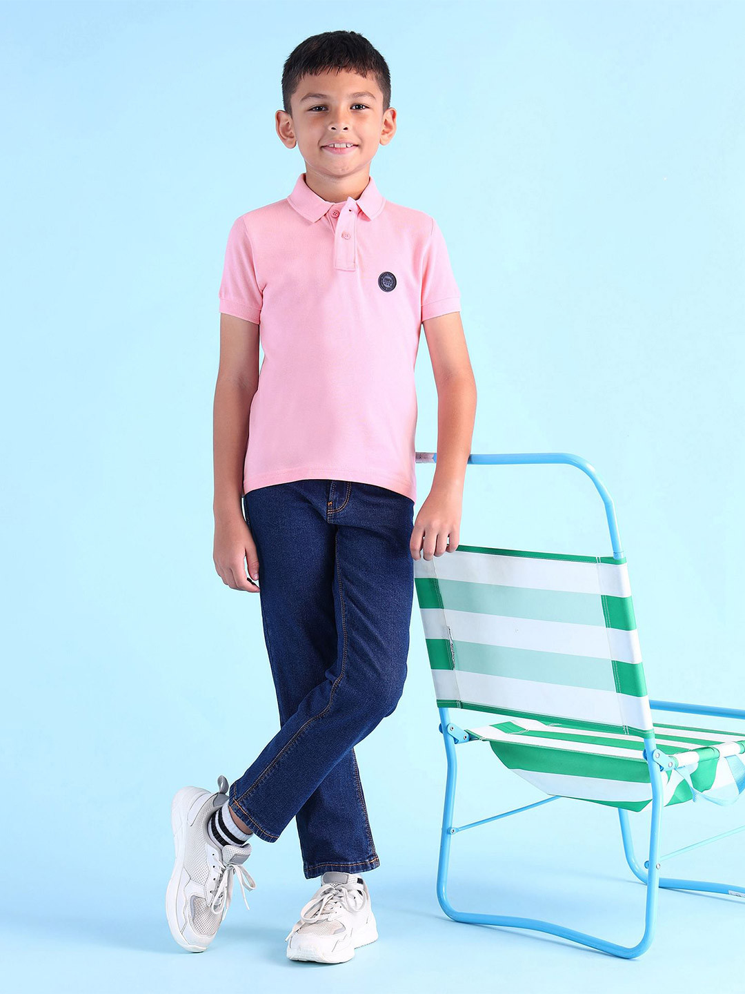 U.S. Polo Assn. Kids Boys Brand Logo Polo Collar T-shirt