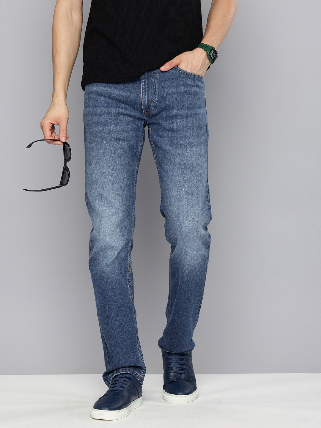 Levis Men Slim Fit Light Fade Stretchable Jeans