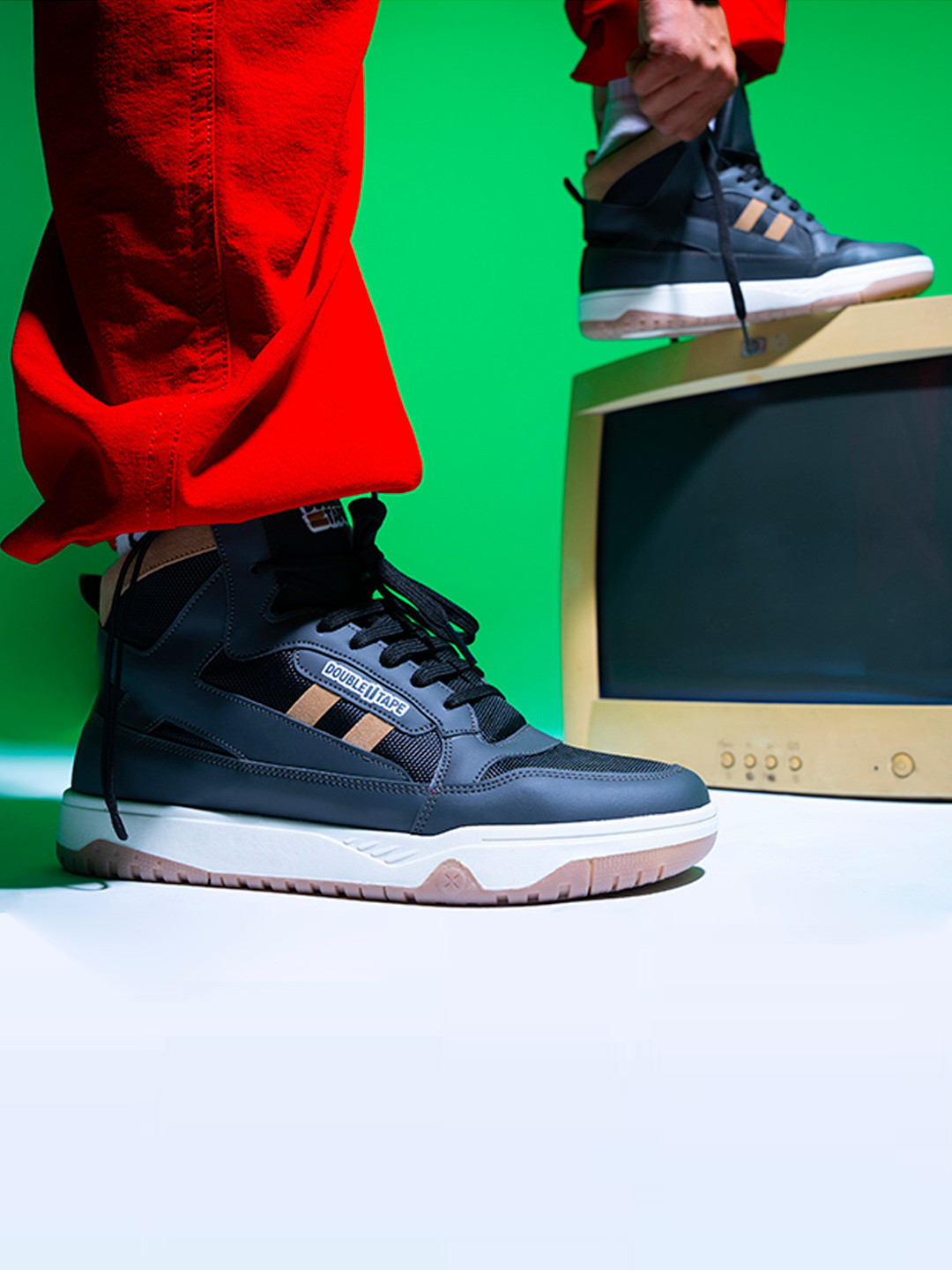 Double Tape Men Pinnacle Hightops Sneakers