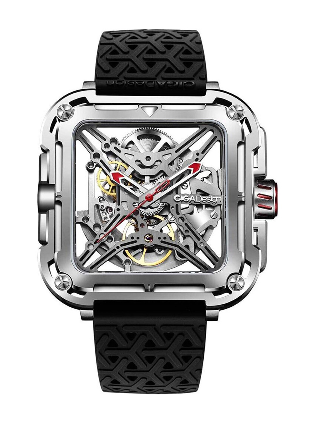 CIGA Design Men Dial & Straps Analogue Automatic Motion Powered Watch X011-SISI-W25BK