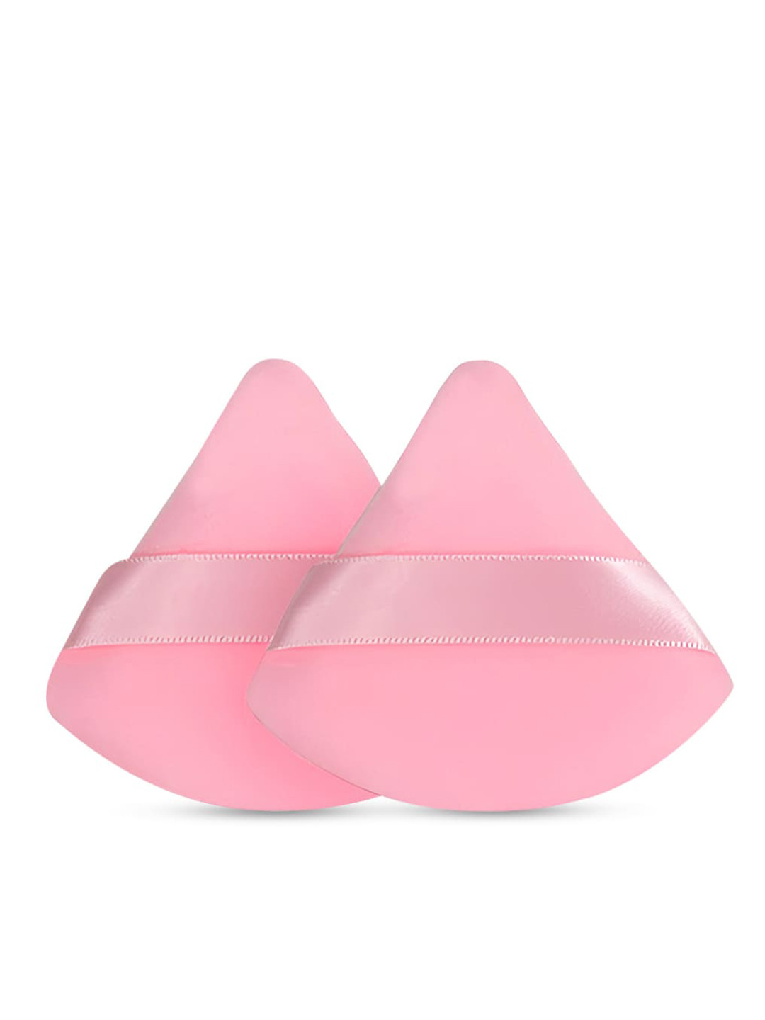 Gleva Set Of 2 Triangular Makeup Puff- Light Pink