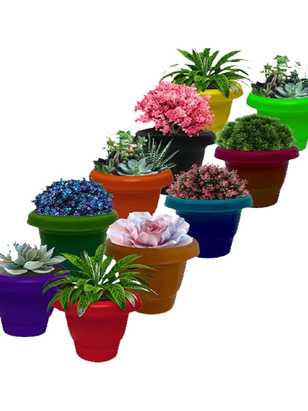 Urban Choice Orange 8 Pieces Artificial Flower