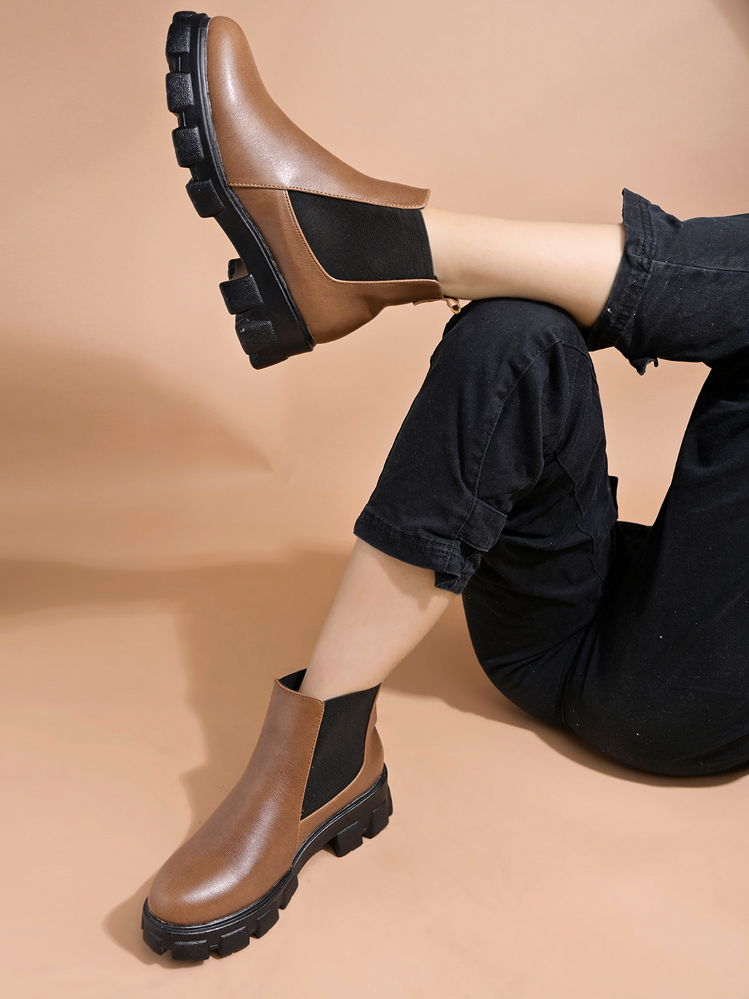 Shoetopia Girls Zipper Chelsea Boots