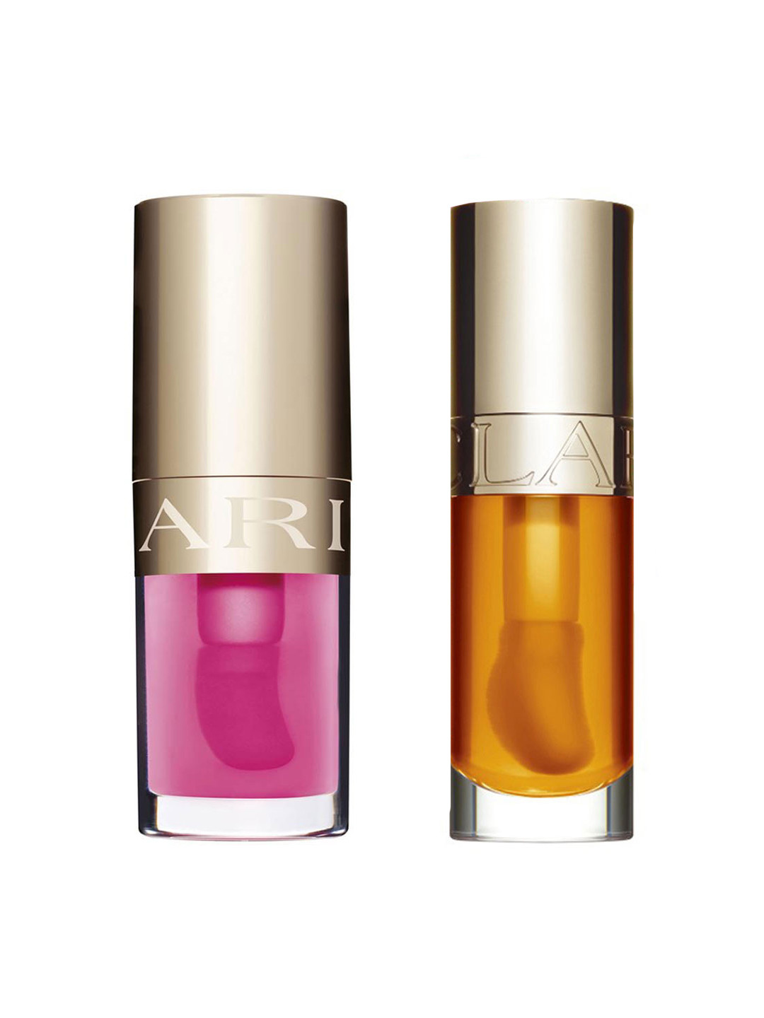 CLARINS Set of 2 Lip Comfort Oil with Jojoba Oil 7 ml each - Honey 01 & Pitaya 04