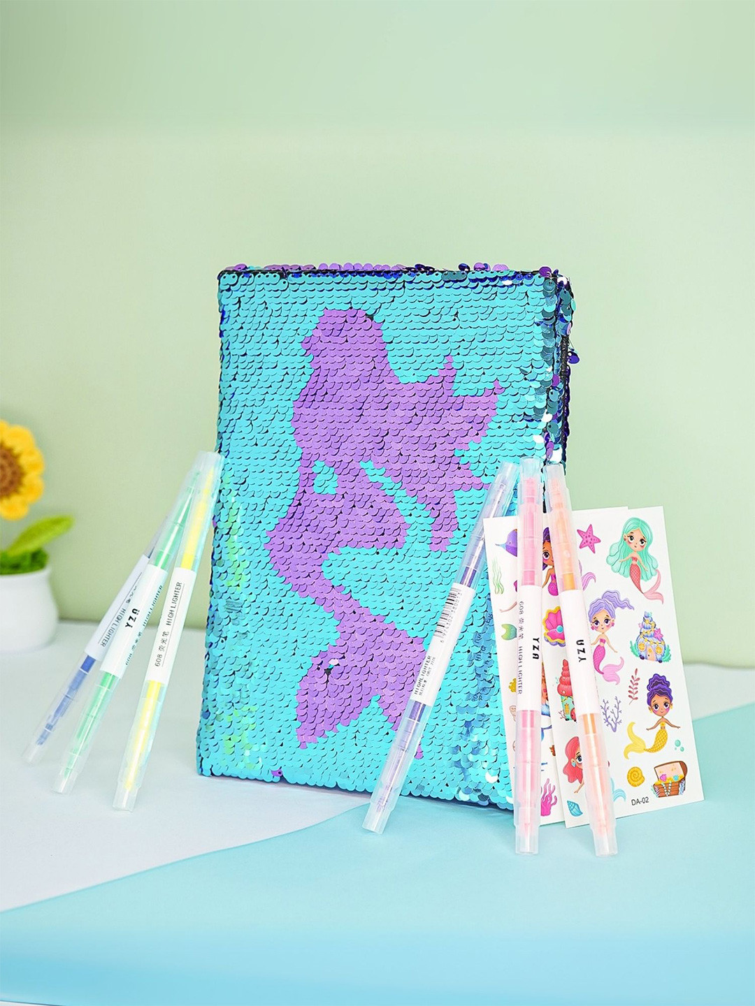 Tinker Squad Teens Dairy Notebook Reversible Sequins Stationery