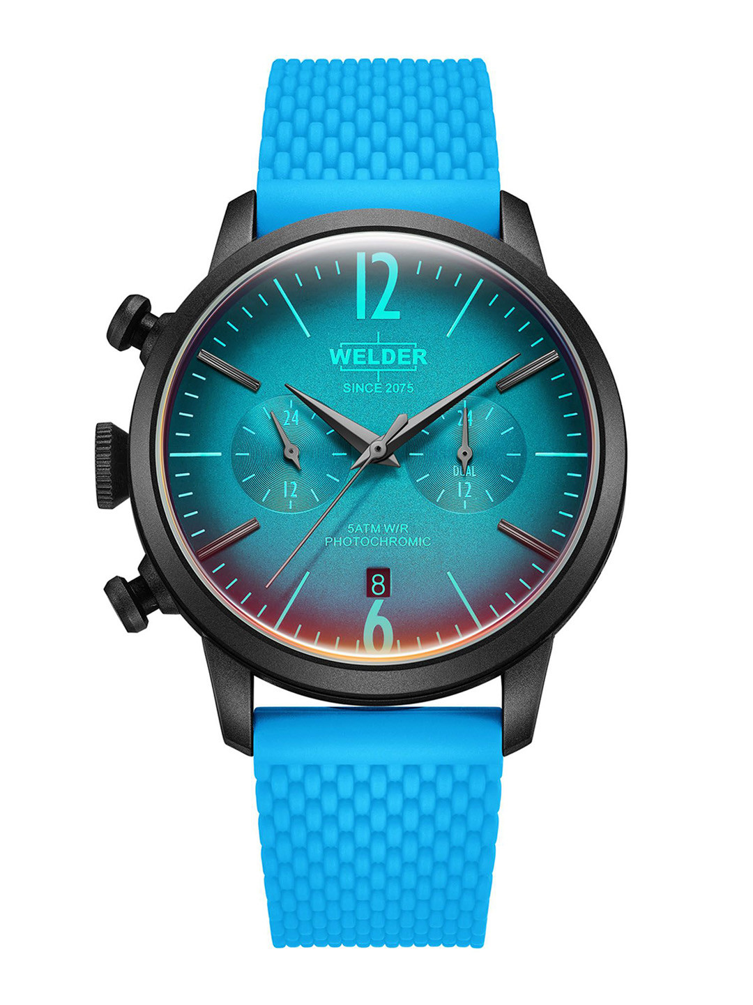 WELDER Popart Men Brass Dial & Straps Analogue Multi Function Watch WWRP507