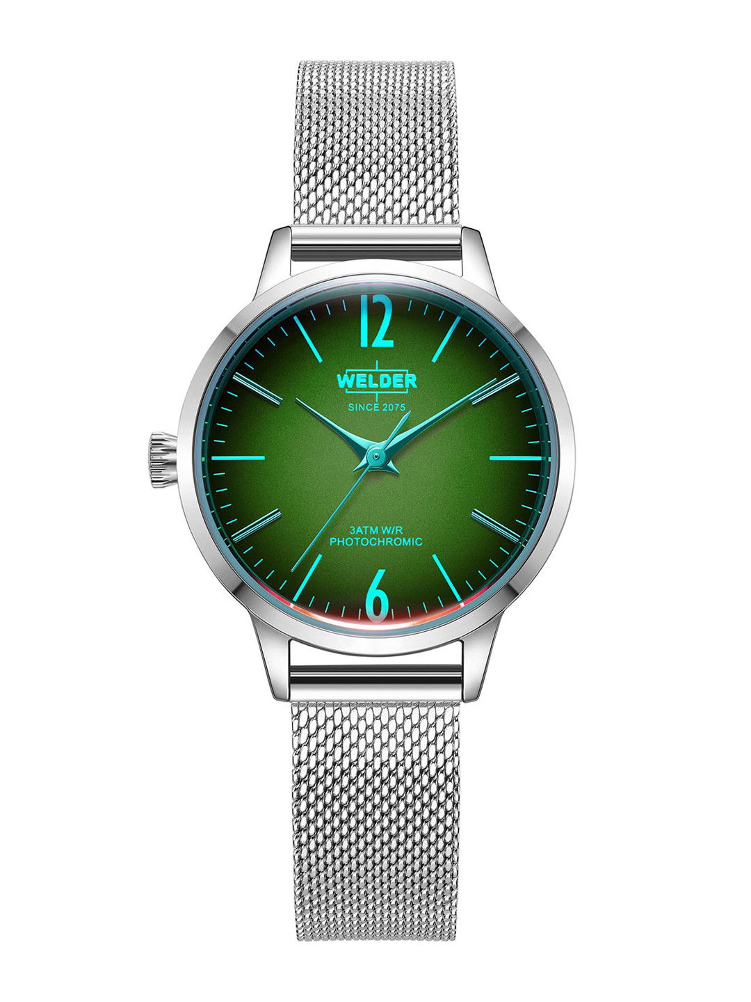 WELDER Women Brass Dial & Stainless Steel Bracelet Style Straps Analogue Watch WRS202