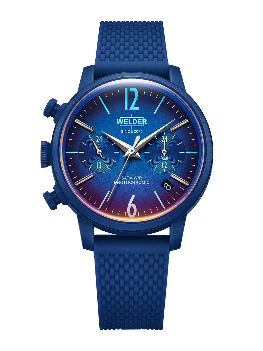 WELDER Women Brass Dial & Leather Straps Analogue Multi Function Watch WWRP603