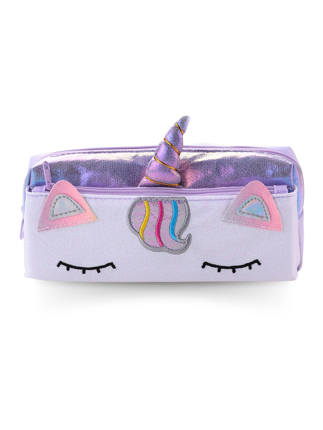 Tinker Squad Cute Playful Unicorn Spacious Lavender Pencil Stationery Case