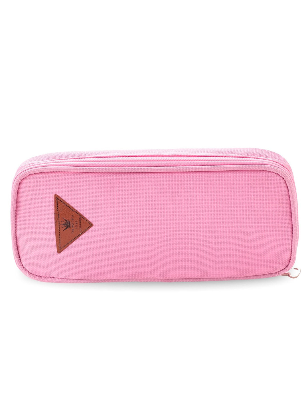 Tinker Squad Pastel Pink Canvas Material Black Pencil Case Stationery Case