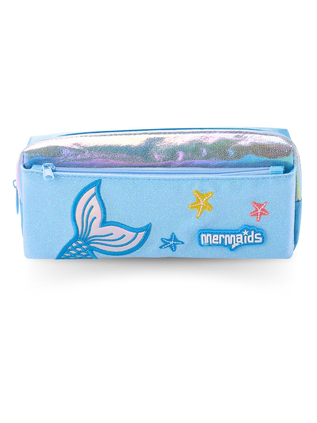 Tinker Squad Cute Playful Mermaid Spacious Turquoise Pencil Stationery Case
