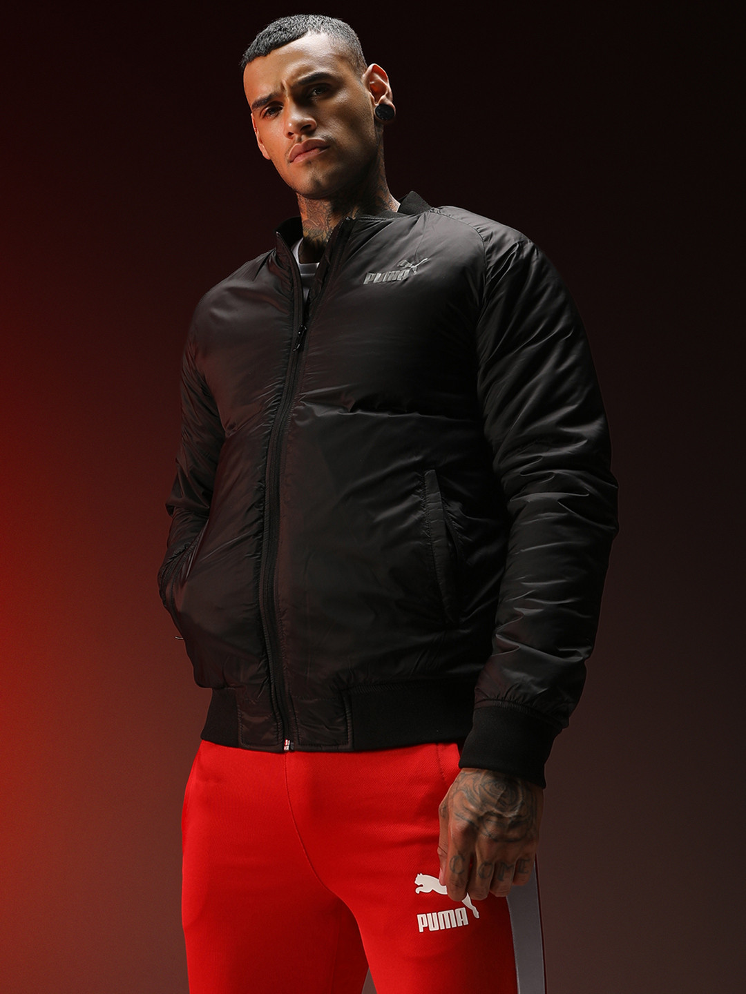 Puma Men Slim Fit Bomber Jacket