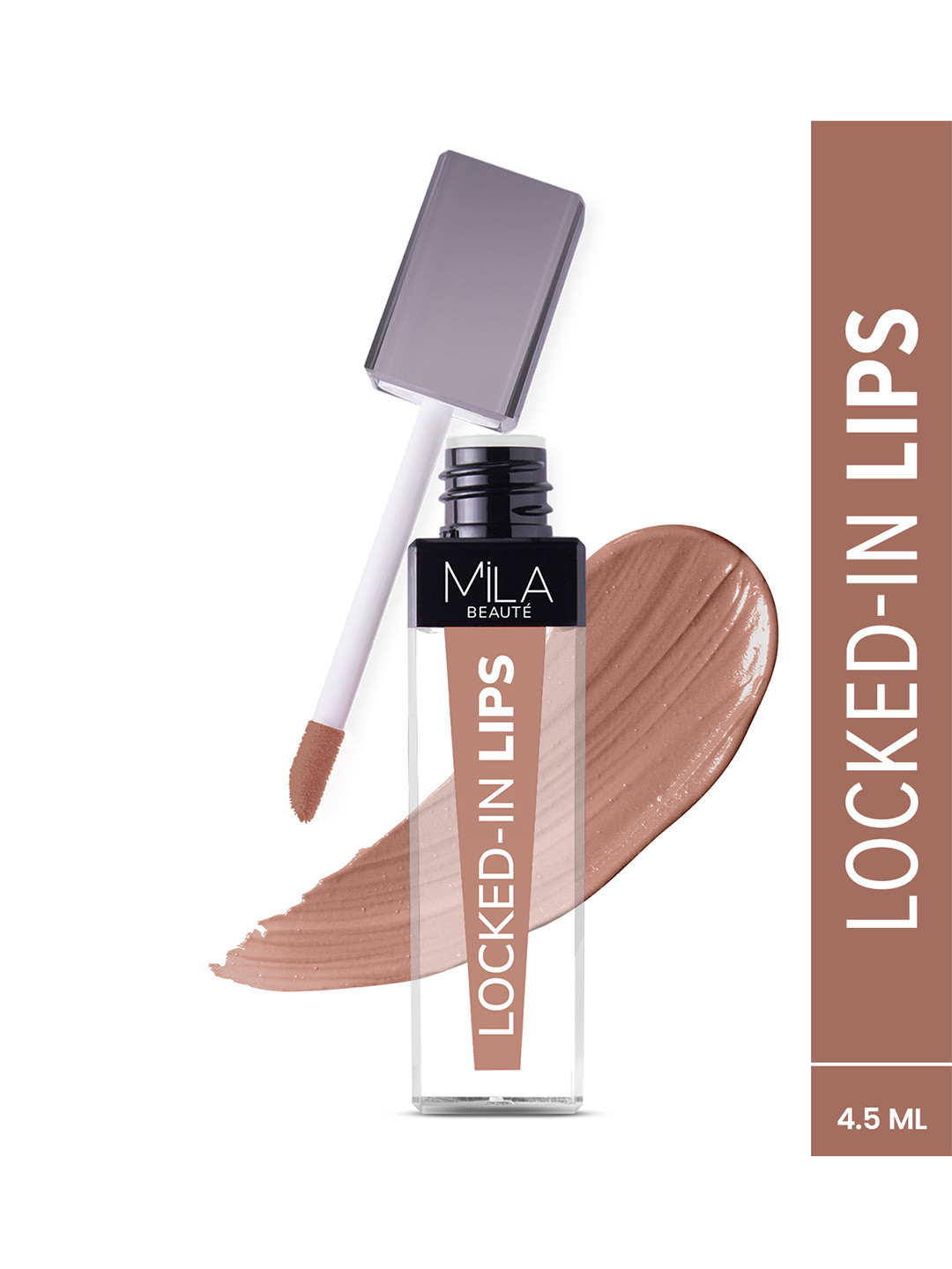 MILA BEAUTE Locked In Lips Transfer Proof Liquid Lipstick - 4.5ml Shade - Milk Tea