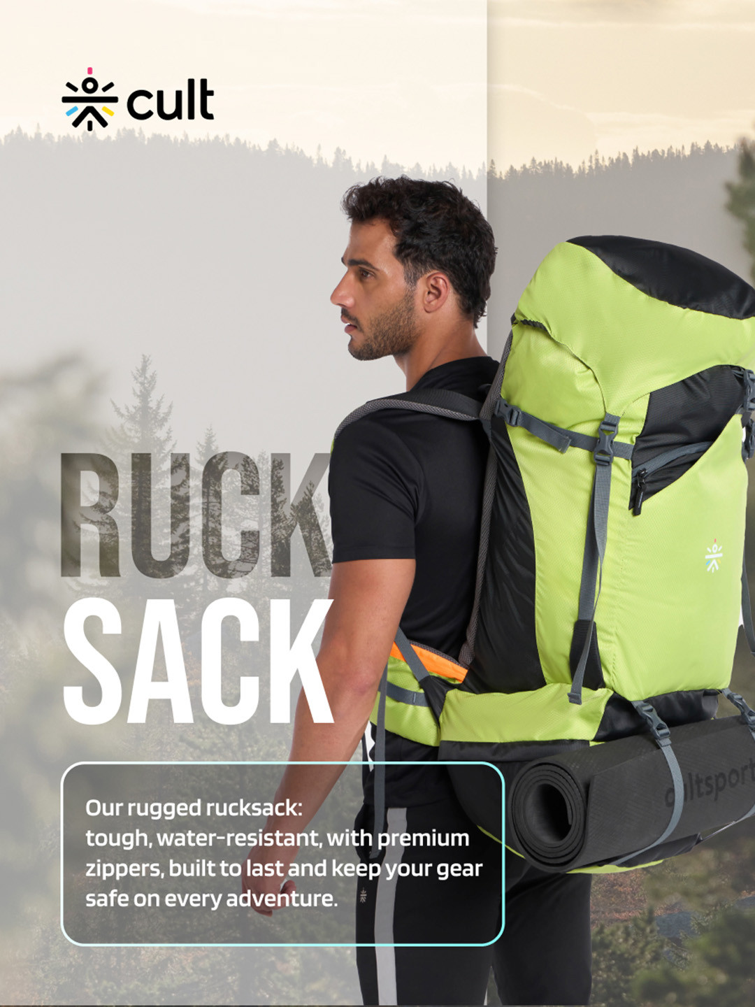 CULT GreenTravel Rucksack 75 L