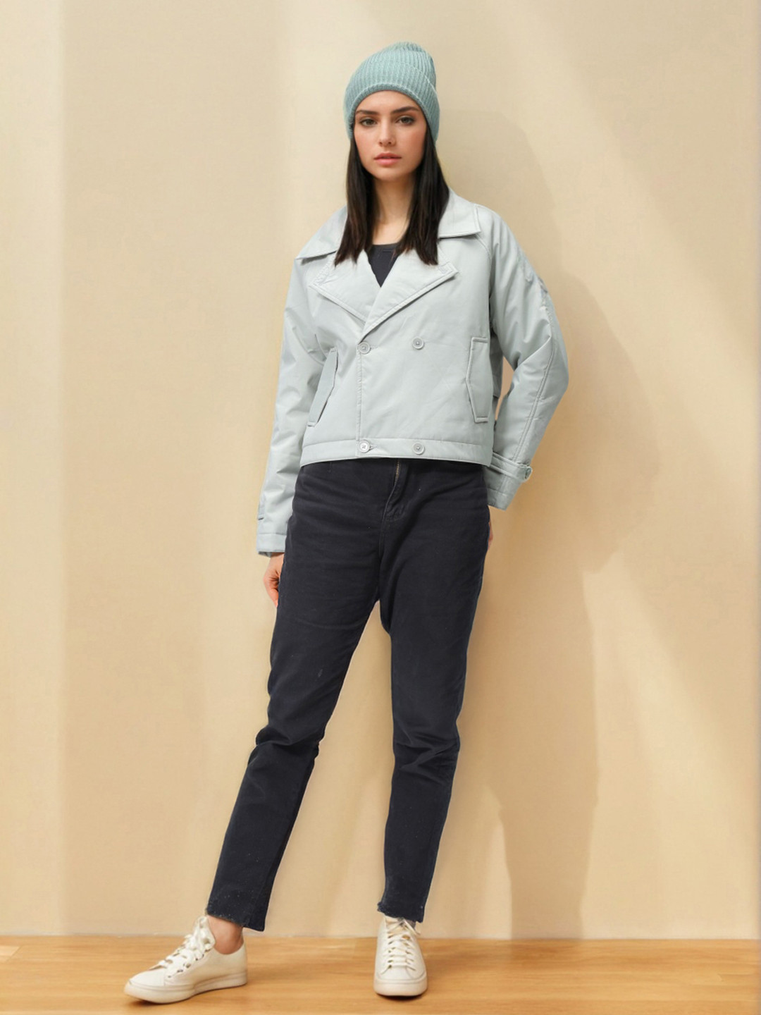 Freehand by The Indian Garage Co Women Single-Breasted Trench Coat