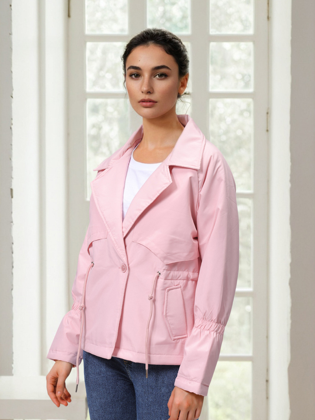 Freehand by The Indian Garage Co Women Single-Breasted Casual Coat