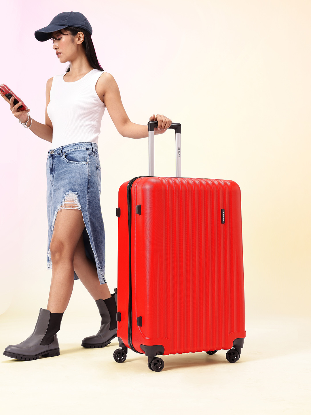 WROGN Unisex Hard Shell Large Trolley Suitcase 80.2L