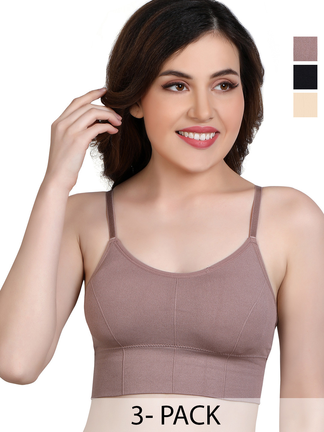 SHOPPY VILLA Women Full Coverage Lightly Padded Cotton Slip-On Bra